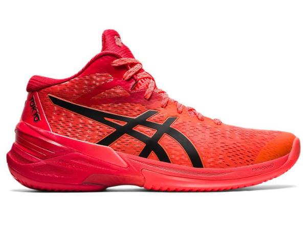 Asics Volleybalschoenen Heren, SKY ELITE Oranje/Rood/Zwart - Asics Store | B9534812-KU